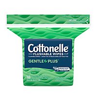 Cottonelle GentlePlus Flushable Wet Wipes with Aloe & Vitamin E Refill Pack - 168 Count - Image 8