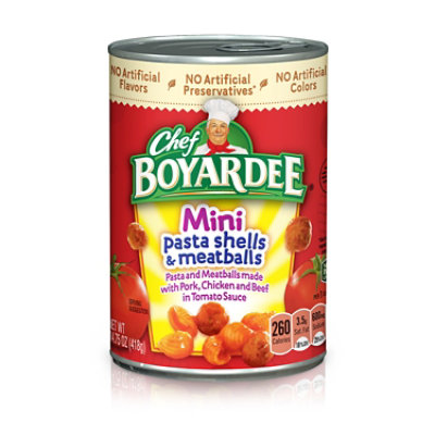 Chef Boyardee Mini Pasta Shells And Meatballs - 14.75 Oz - Image 1