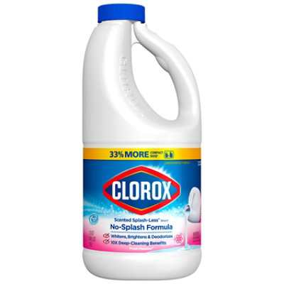 Clorox Splash-less Liquid Bleach Fresh Meadow - 40 FZ