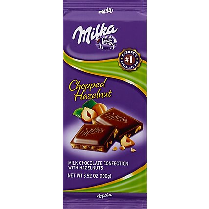 Milka Milk Chocolate Chopped Hazelnut - 3.52 OZ - Image 2