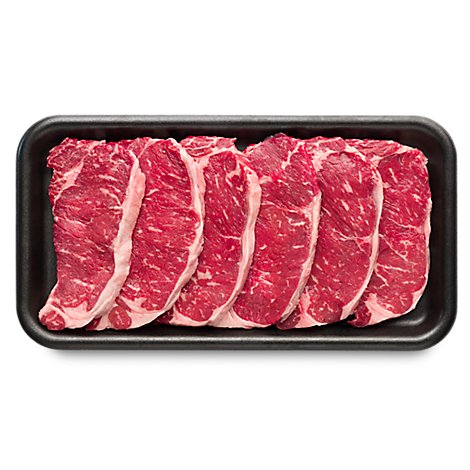Beef Top Loin New York Strip Steak Boneless Imported Service Case - 2 Lb