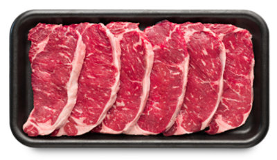 Beef Top Loin New York Strip Steak Boneless Imported Service Case - 2 Lb - Image 1