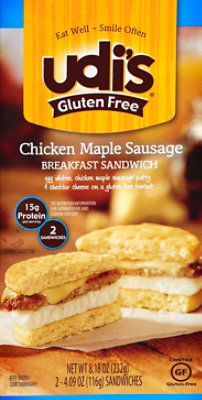 Udis Sndwch Brkfst Chkn Mpl2pk - 8.1 OZ - Image 2