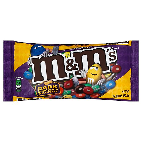 M&M'S Peanuts Dark Chocolate - 12.6 Oz