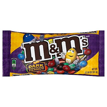M&M'S Peanuts Dark Chocolate - 12.6 Oz - Image 1