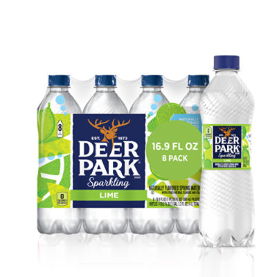 Deer Park Pure Sparkling Lime - 8-16.9 FZ - Image 1