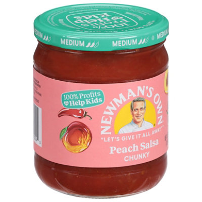 Newmans Peach Salsa - 16 OZ - Image 2