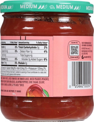 Newmans Peach Salsa - 16 OZ - Image 5