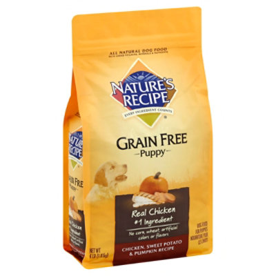 Nature recipe shop grain free puppy