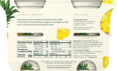 Chobani Pineapple 2% Fruit On The Bottom - 4-5.3 OZ - Image 6