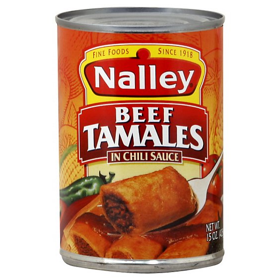Nalley Beef Tamales In Chili Sauce - 15 Oz