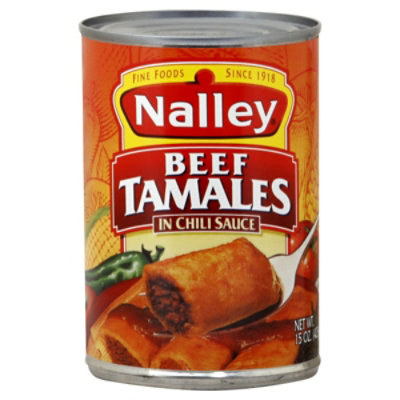Nalley Tamales Beef In Chili Sauce - 15 Oz