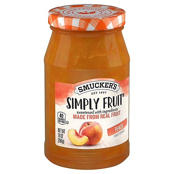 Smuckers Simply Fruit Peach - 10 OZ
