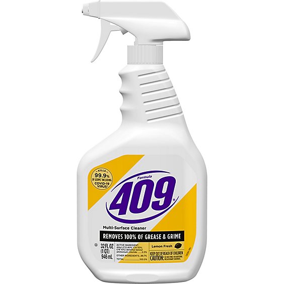 Formula 409 Lemon Multi Surface Cleaner Spray Bottle - 32 Oz