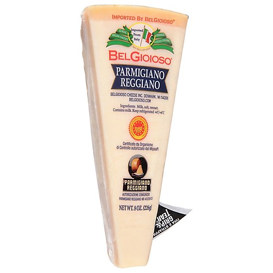 BelGioioso Imported Parmigiano Reggiano Cheese Wedge - 8 Oz
