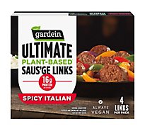 Gardein Ultimate Plant Based Frozen Vegan Spicy Italian Saus'ge -4-14 Oz