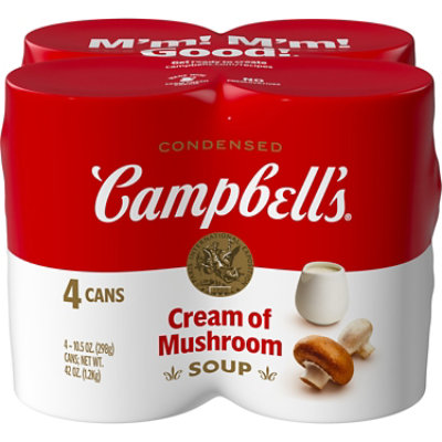 Campbell's Condensed Cream of Mushroom Soup 4 Count - 10.5 Oz - Image 1