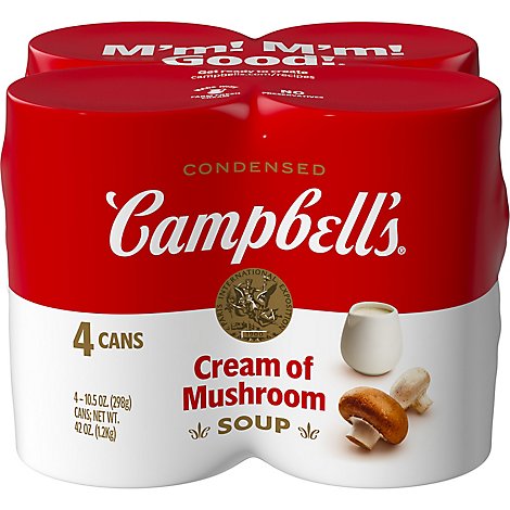 Campbells Soup Cream Of Mushroom - 4-10.5OZ
