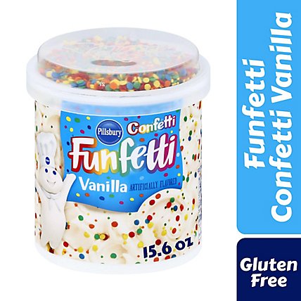 Pillsbury Fun Confetti Vanilla Frost - 15.6 OZ - Image 2