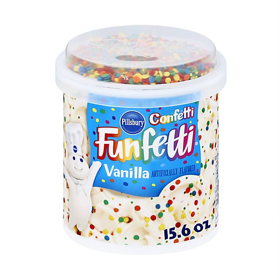 Pillsbury Fun Confetti Vanilla Frost - 15.6 OZ