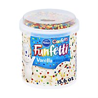 Pillsbury Fun Confetti Vanilla Frost - 15.6 OZ - Image 1