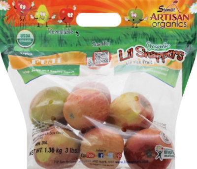 Apples Fuji Organic Prepacked - 3 LB - Image 2