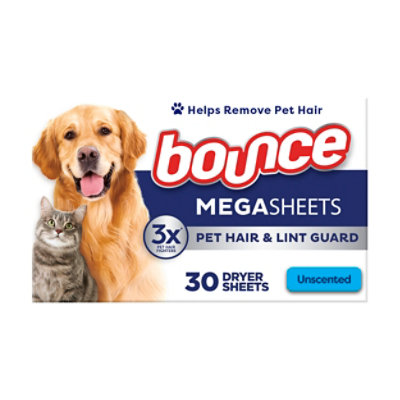 Bounce Pet & Lint Sheet Unscented - 80 CT - Image 1