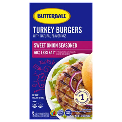 Butterball Onion Turkey Burger - 32 OZ - Image 2