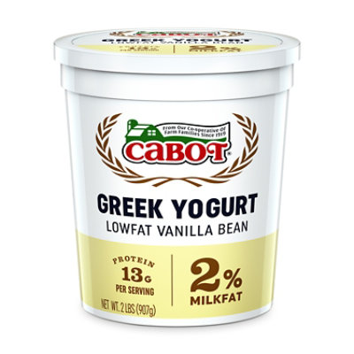 Cabot 2% Greek Style Vanilla Bean Yogurt - 32 OZ - Image 1