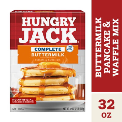 Hungry Jack Complete Buttermilk Pancake And Waffle Mix Box - 32 Oz - Image 2