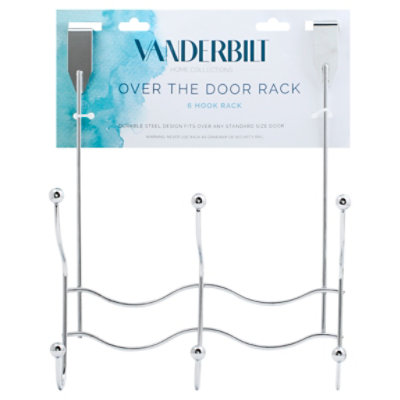 Vanderbilt Hook Over The Door Chrome 6 Count - Each - Image 1