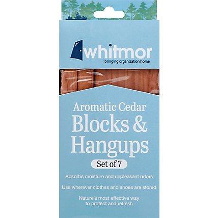 Whitmor Block & Hangups Aromatic Cedar - 7 Count - Image 2