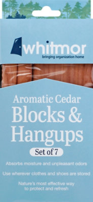 Whitmor Block & Hangups Aromatic Cedar - 7 Count - Image 2