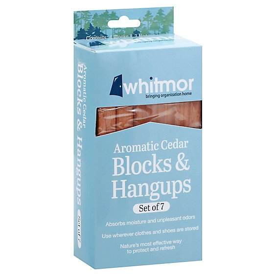 Whitmor Block & Hangups Aromatic Cedar - 7 Count