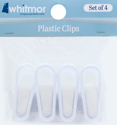 Whitmor Clips Plastic - 4 Count - Image 2