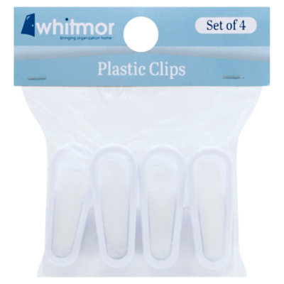 Whitmor Clips Plastic - 4 Count - Image 1