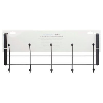 Vanderbilt Home Hook Over The Door Black 10 Hook - Each - Image 1