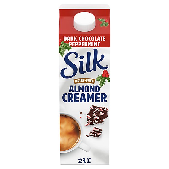 Silk Almond Dark Chocolate Peppermint 32oz - 1 QT