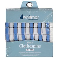 Whitmor Clothespins Plastic - 50 Count - Image 1