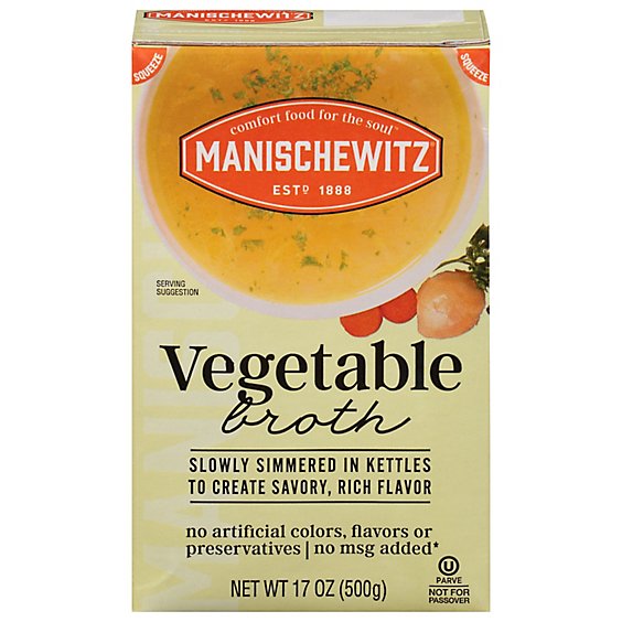 Mani Broth Vegetable Asceptic - 17 OZ