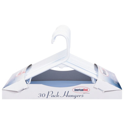 American Maid Hangers Plastic 30 Count - Each - Star Market