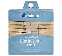 Whitmor Clothespins Wood Heavy Duty - 50 Count
