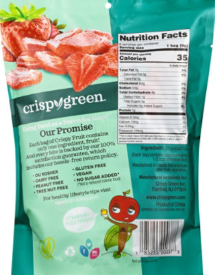 Crispy Green Strawberry Freeze Dried - 1.9 OZ - Image 6