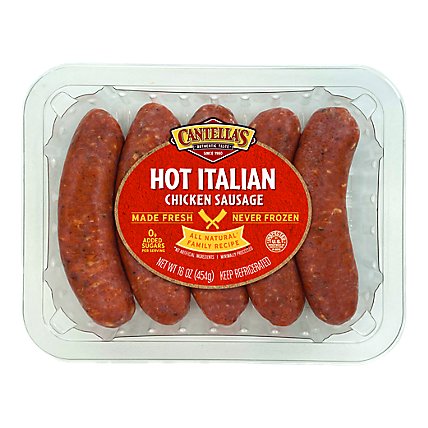 Papa Cantella's Hot Italian Chicken Sausage Links - 16 Oz - Image 1