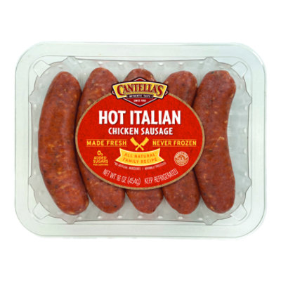 Cantellas Sausage Hot Chicken Italiannk - LB