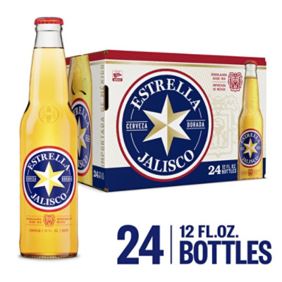 Estrella Jalisco Beer Bottles - 24-12 Fl. Oz.