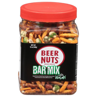 Beer Nuts Hot Bar Mix Pet Jar - 12 OZ - Image 1