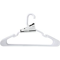 Merrick Hanger Plastic Tubular White - 10 Count - Image 2