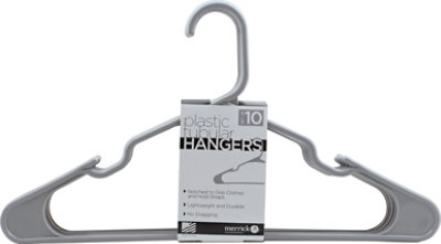 Merrick Hanger Plastic Tubular Gray - 10 Count - Image 2