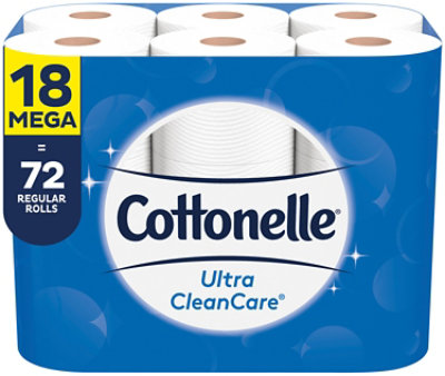 Cottonelle Ultra CleanCare Strong Toilet Paper Mega Roll - 18 Roll - Image 2